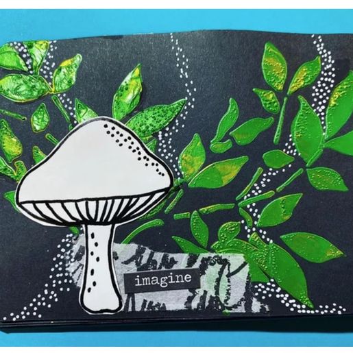 Šablona TCW 4"x9" (10x23 cm) - Gentle Leaves