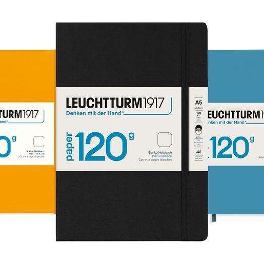 Zápisník Leuchtturm, A5, 120 g/m2, prázdný (203 listů)
