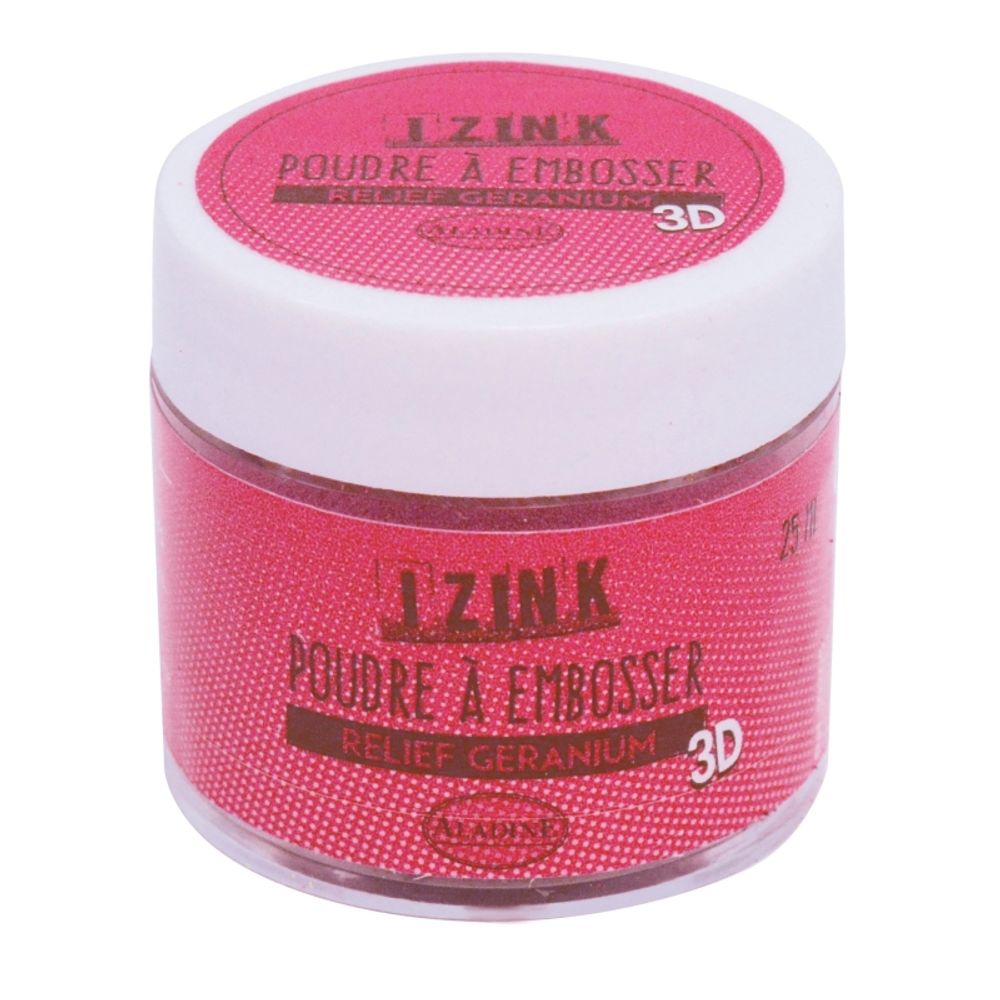 Levně Aladine Embosovací prášek Aladine - základní - VYBERTE ODSTÍN - Embosovací prášek Aladine, 25 ml - geranium, tmavě růžový