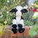 Plyšová hračka Wrendale Designs "Holstein Cow Mathilda", velká -  Holštýnská kráva