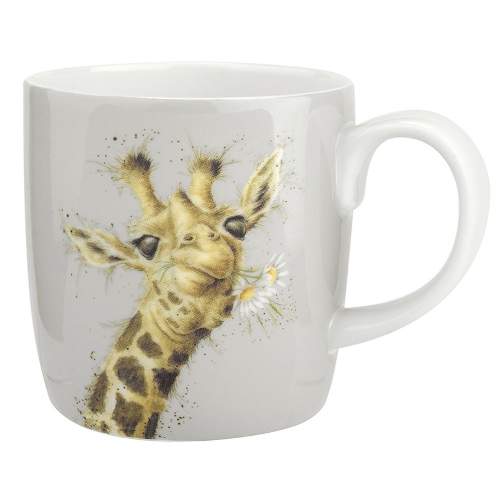 Levně Royal Worcester Porcelánový hrnek Wrendale Designs "Flowers", 0,4 l - Žirafa