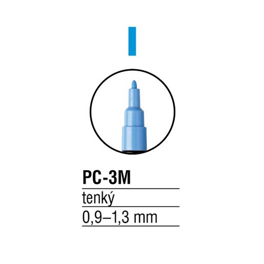 Akrylový popisovač Posca PC-3M - nebesky modrý