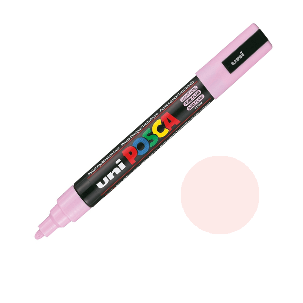 Levně Posca Akrylový fix Posca PC-5M - VYBERTE ODSTÍN - Akrylový fix Posca PC-5M - sv. růžový