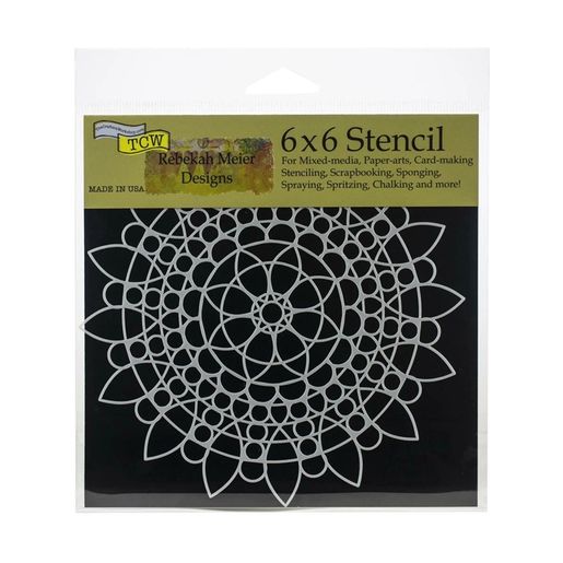 Šablona TCW 6"x6" (15,2x15,2 cm) - Sunflower Mandala