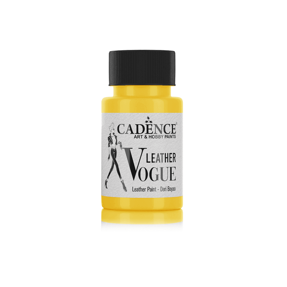 Levně Cadence Barva na kůži Cadence Leather Vogue, 50 ml - VYBERTE ODSTÍN - Barva na kůži Cadence Leather Vogue, 50 ml - yellow, žlutá