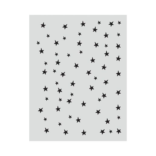 Šablona na přáníčka Aladine, A6 - Hvězdy a konfety