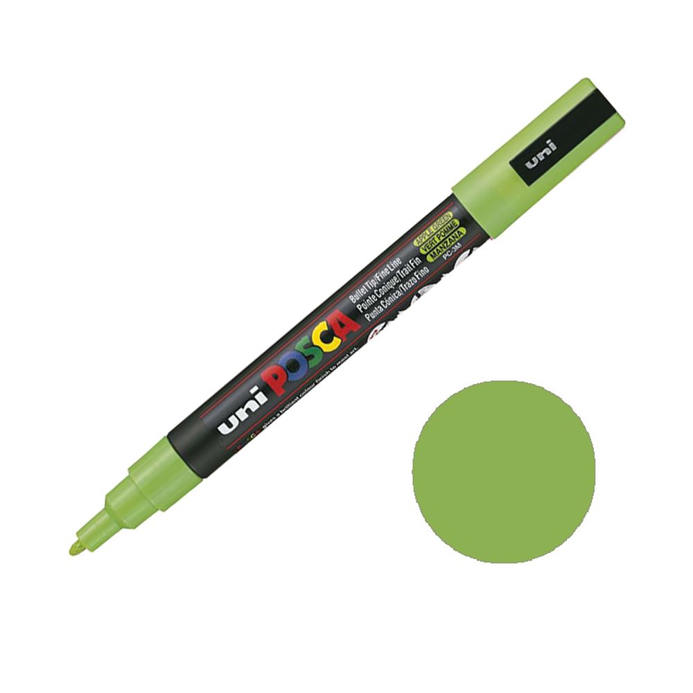 Levně Posca Akrylový fix Posca PC-3M - VYBERTE ODSTÍN - Akrylový fix Posca PC-3M - zelené jablko
