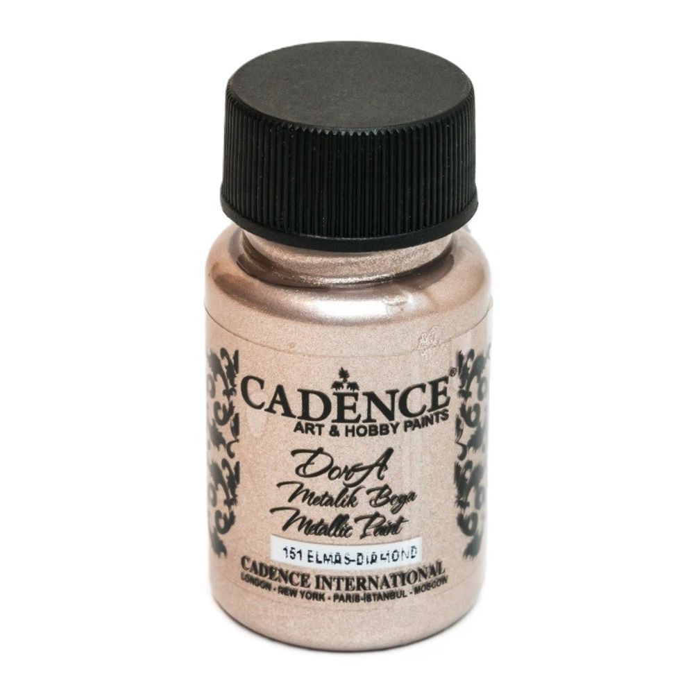 Cadence Metalická akrylová barva Cadence Dora Metallic, 50 ml - VYBERTE ODSTÍN - Metalická akrylová barva Cadence Dora Metallic, 50 ml - diamond, diamantová