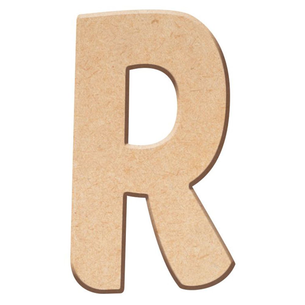 Aladine Dřevěná písmena Aladine k dekoraci, 5 cm - VYBERTE PÍSMENO - Dřevěné písmeno Aladine k dekoraci, 5 cm - R