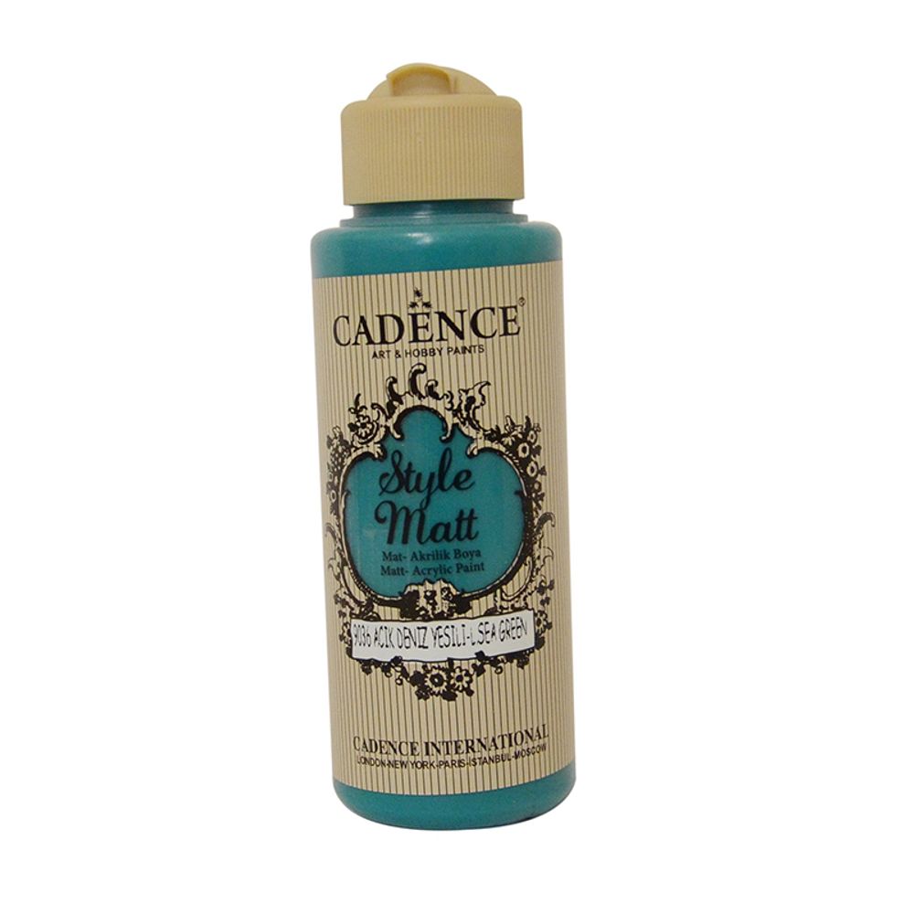 Levně Cadence Matná akrylová barva Cadence Style Matt, 120 ml - VYBERTE ODSTÍN - Matná akrylová barva Cadence Style Matt, 120 ml - light sea green, modrozelená