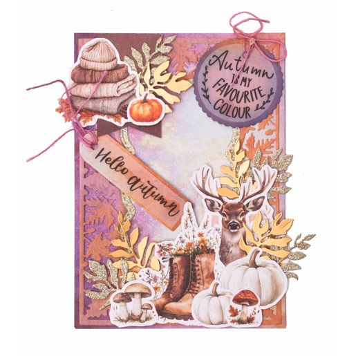 Kreativní blok Studio Light Mixed Paper Pad, A5, 42 l. - Přívětivý podzim