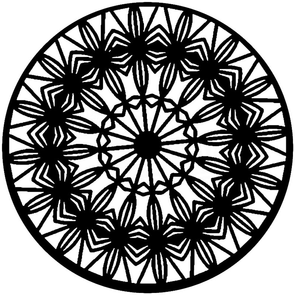 Levně The Crafter´s Workshop Šablona TCW - Mandala Prismatic - VYBERTE VELIKOST - Šablona TCW 12"x12" (30,5x30,5 cm) - Mandala Prismatic