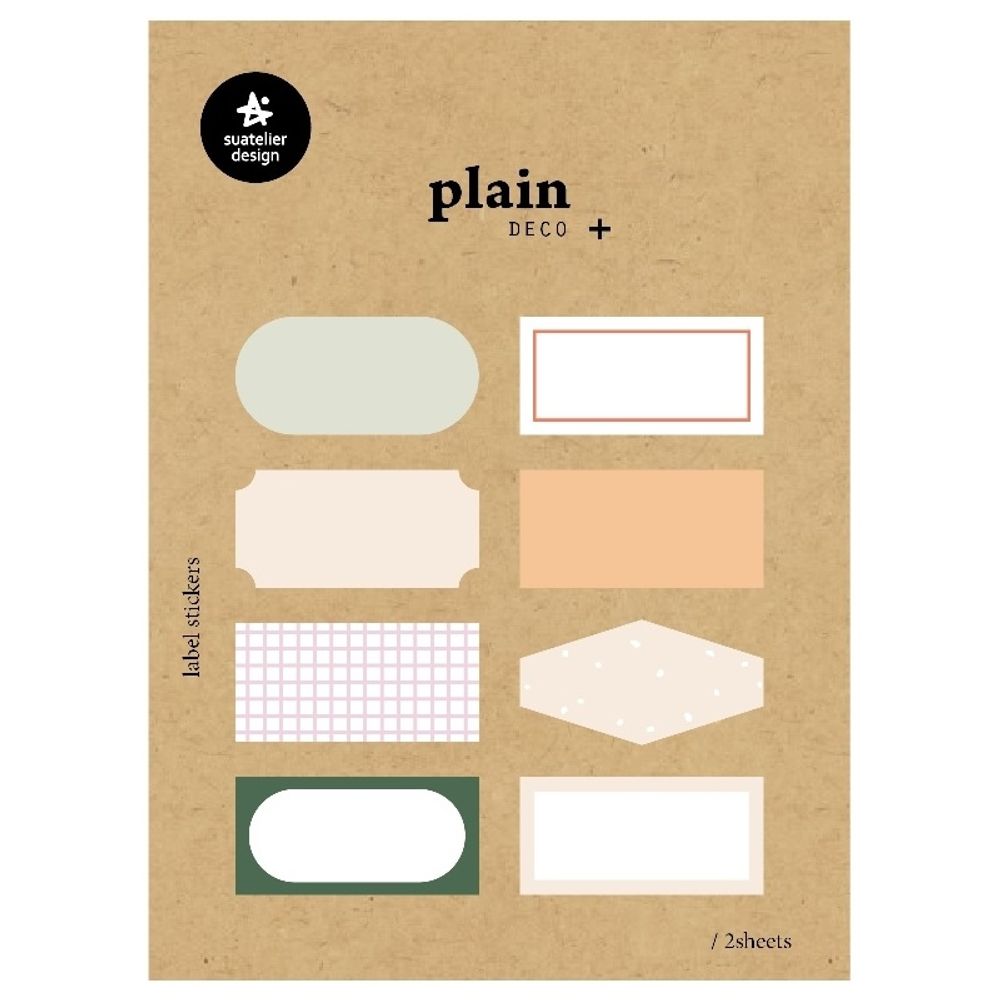 Suatelier Samolepky Suatelier "Plain. 59", 2 archy - Štítky