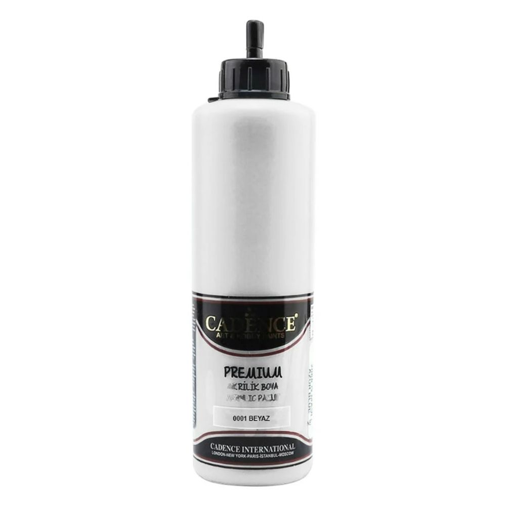 Cadence Akrylová barva Cadence Premium, 500 ml - VYBERTE ODSTÍN - Akrylová barva Cadence Premium, 500 ml - white, bílá