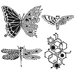 Šablona TCW - Nature's Circuitry - VYBERTE VELIKOST