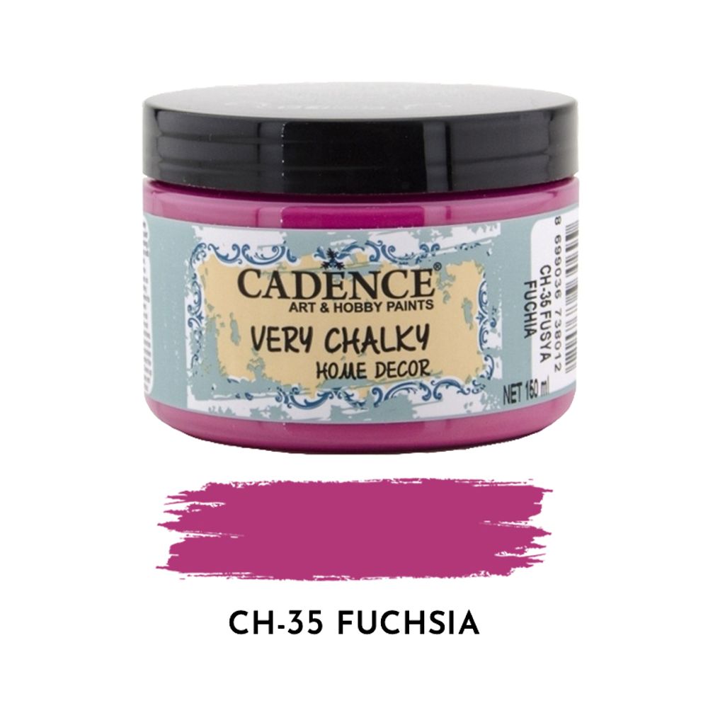 Levně Cadence Křídová barva Cadence Very Chalky, 150 ml - VYBERTE ODSTÍN - Křídová barva Cadence Very Chalky, 150 ml - fuchsia, fuchsiová