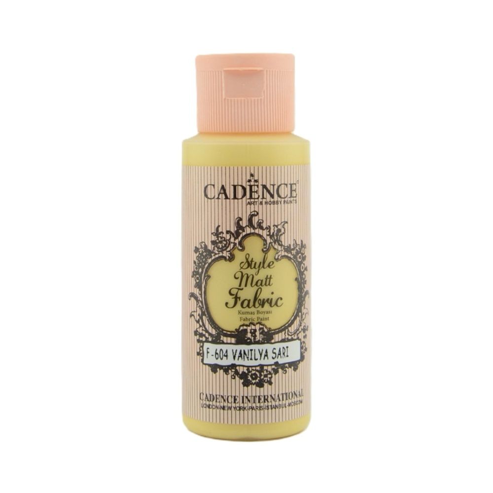 Klasická textilní barva Style Matt Fabric 50ml - vanilková vanilla yellow Aladine