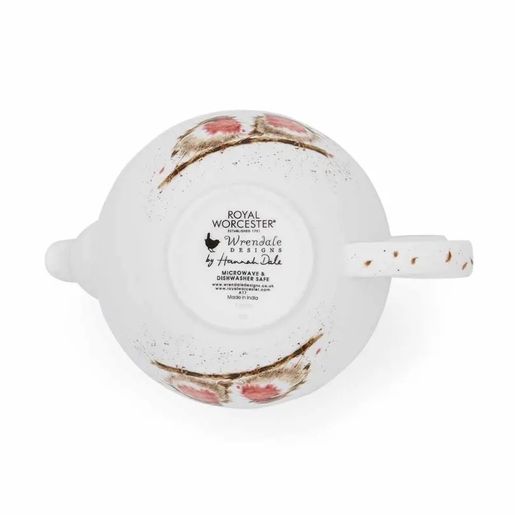 Porcelánová konvička s hrnečkem a podšálkem Wrendale Designs, 0,3 l - Červenky