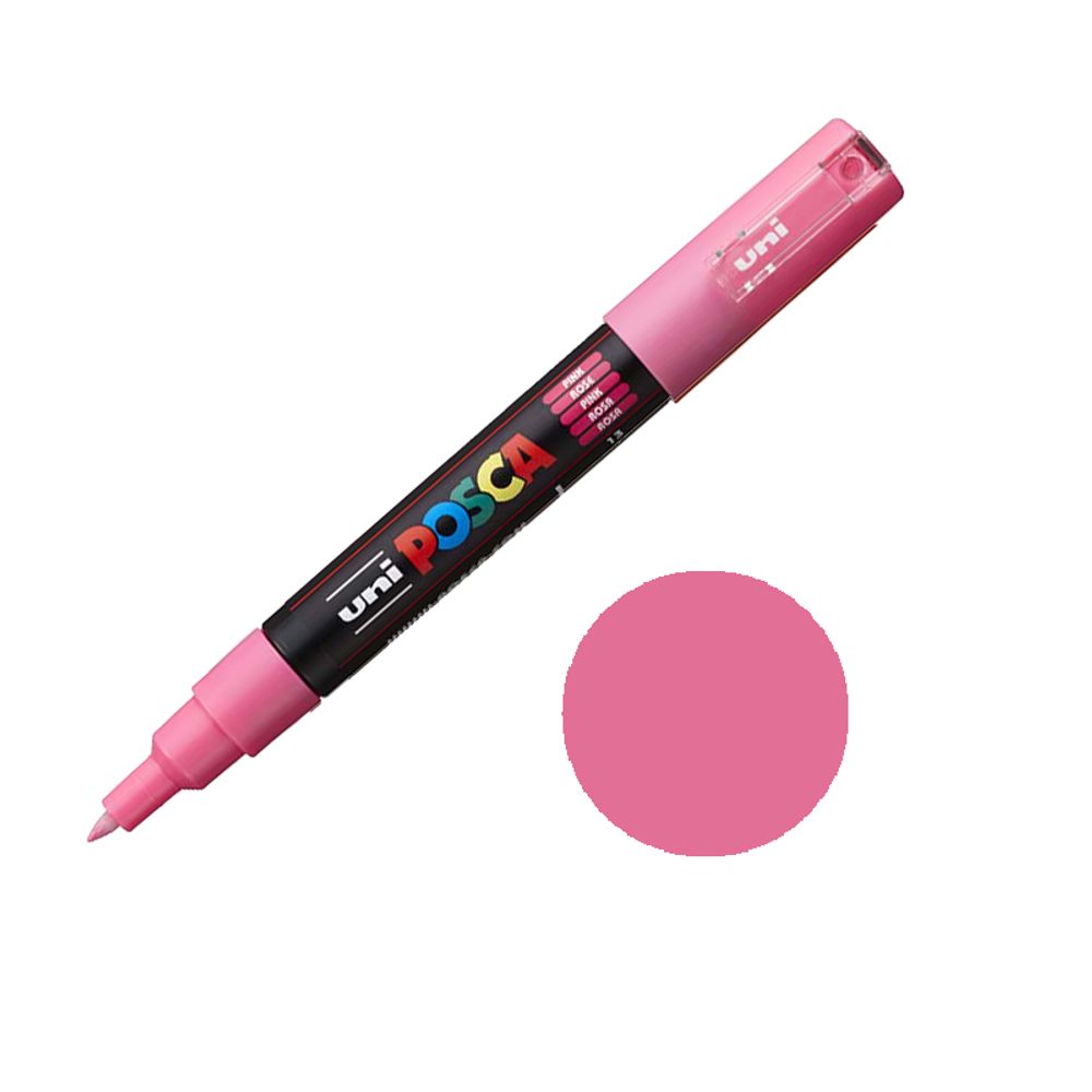 Levně Posca Akrylový fix Posca PC-1M - VYBERTE ODSTÍN - Akrylový fix Posca PC-1M - růžový