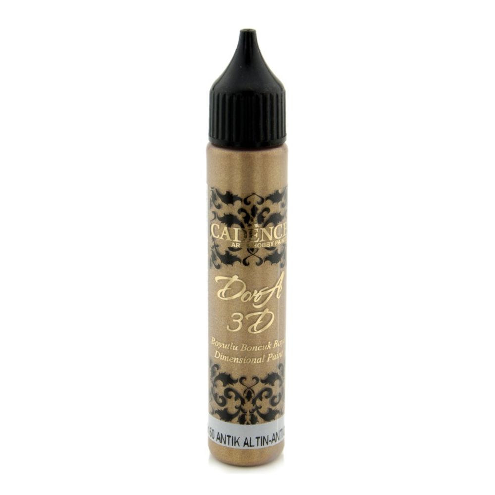 Levně Cadence Metalická kontura Cadence Dora 3D, 25 ml - VYBERTE ODSTÍN - Metalická kontura Cadence Dora 3D, 25 ml - antique gold, antická zlatá