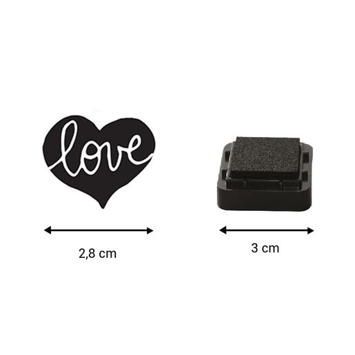 Razítka Aladine Creative Stamp, 35 ks - Srdíčka