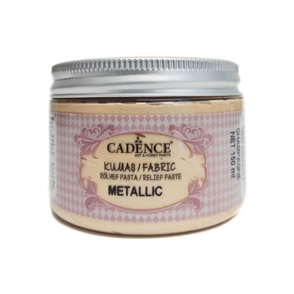 3D pasta Cadence Fabric metalická šampaňská Aladine