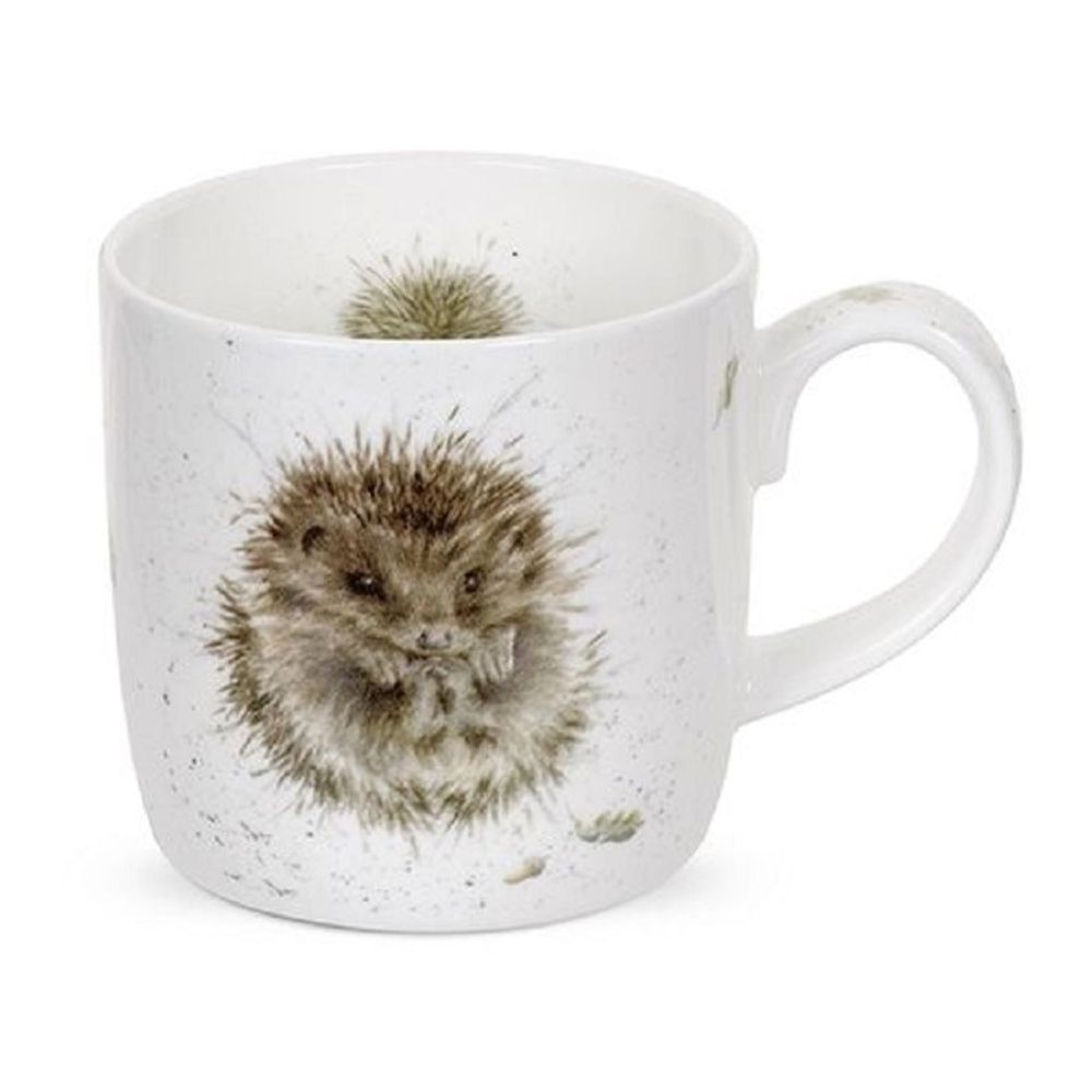 Levně Royal Worcester Porcelánový hrnek Wrendale Designs "Awakening", 0,31 l - Ježek
