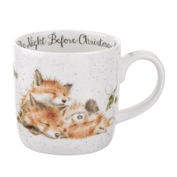 Vánoční porcelánový hrnek Wrendale Designs "The Night Before Christmas", 0,31 l - Liška
