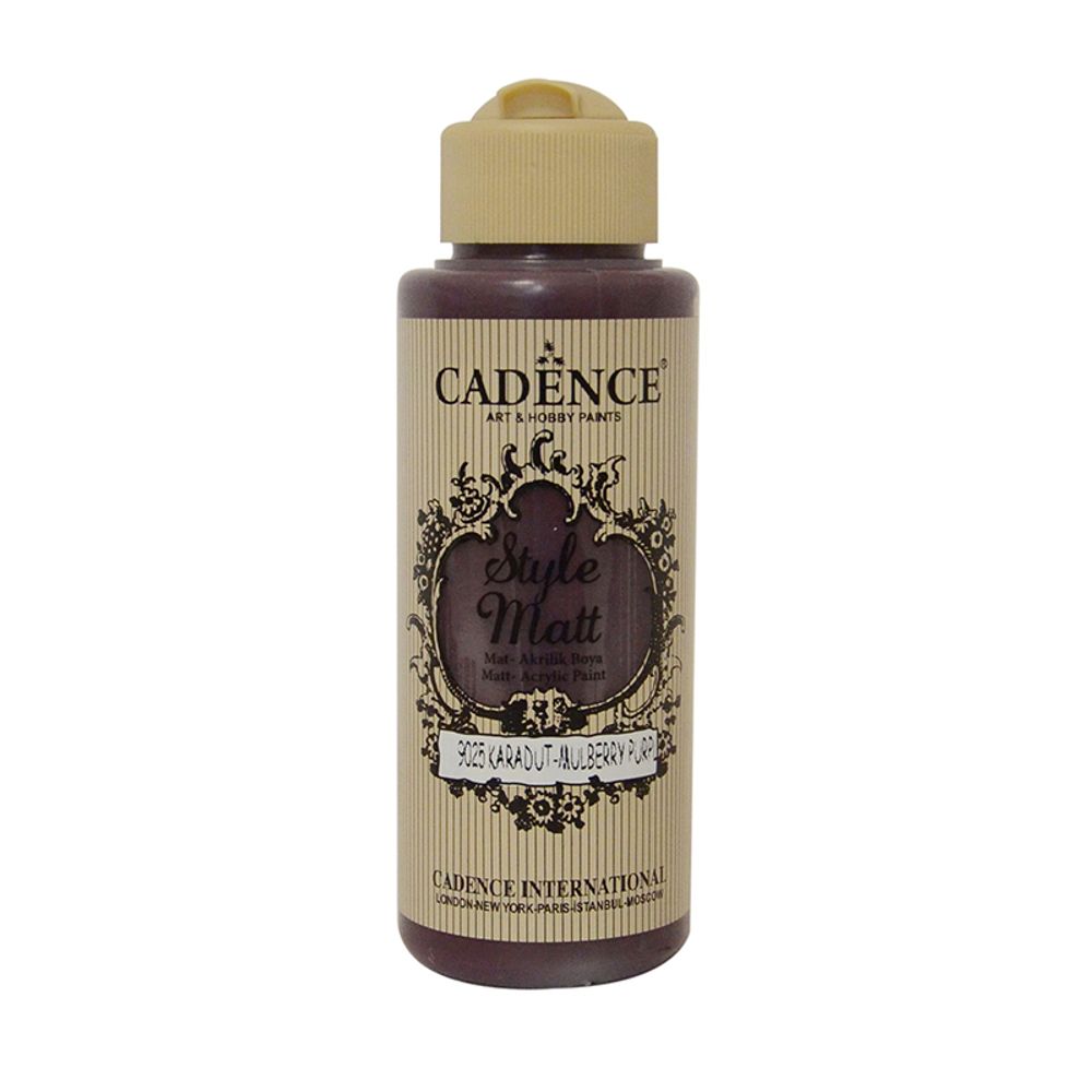 Matná akrylová barva Cadence Style Matt 120ml -mulberry purple fialová moruše Aladine