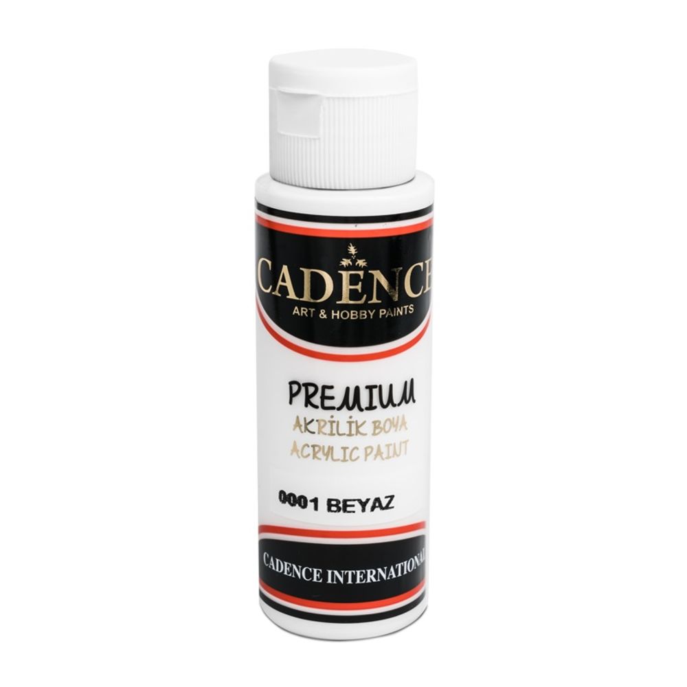 Levně Cadence Akrylová barva Cadence Premium, 70 ml - VYBERTE ODSTÍN - Akrylová barva Cadence Premium, 70 ml - white, bílá