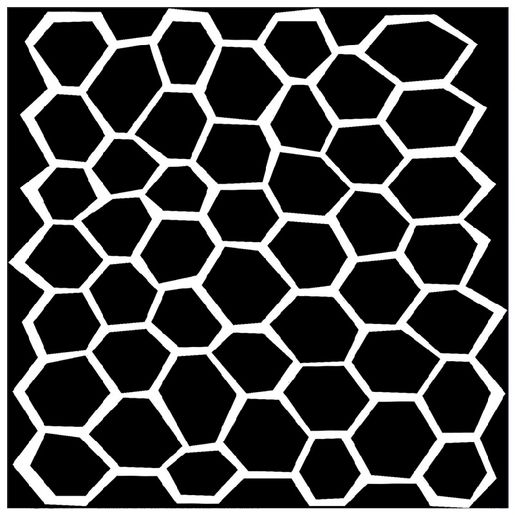 Šablona TCW 6"x6" (15,2x15,2 cm) - Wonky Honeycomb