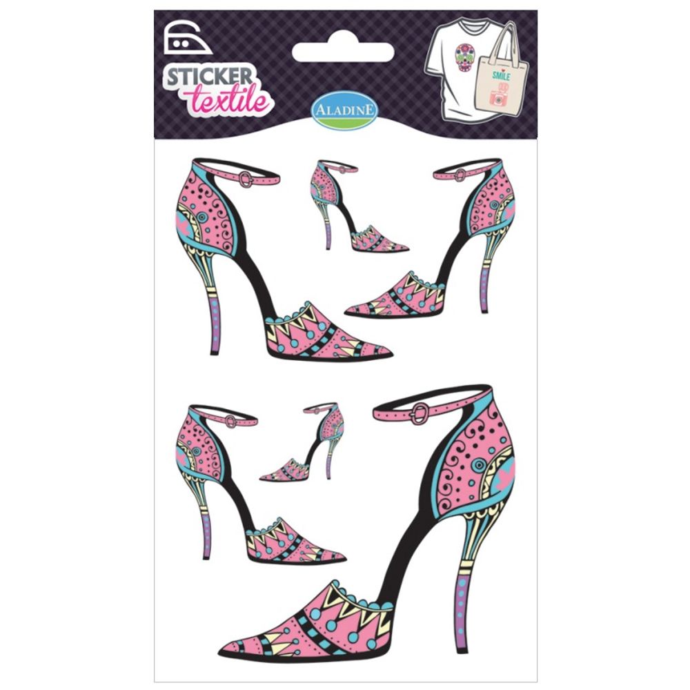 Aladine Transferový obrázek na textil Aladine, 12x17 cm - Lodičky