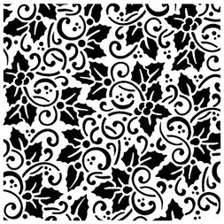 Šablona TCW 12"x12" (30,5x30,5 cm) - Holly Background