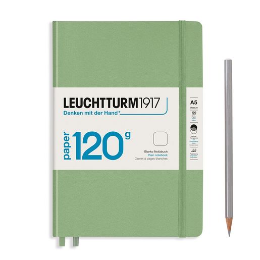 Zápisník Leuchtturm, A5, 120 g/m2, prázdný (203 listů)