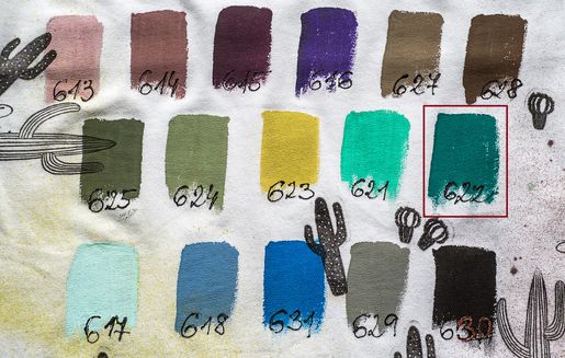 Klasická textilní barva Style Matt Fabric, 50ml - světle tyrkysová, light sea green