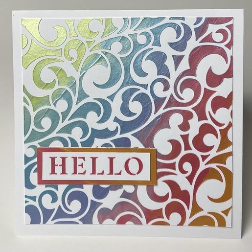 Šablona TCW 6"x6" (15,2x15,2 cm) - Elegant Swirls