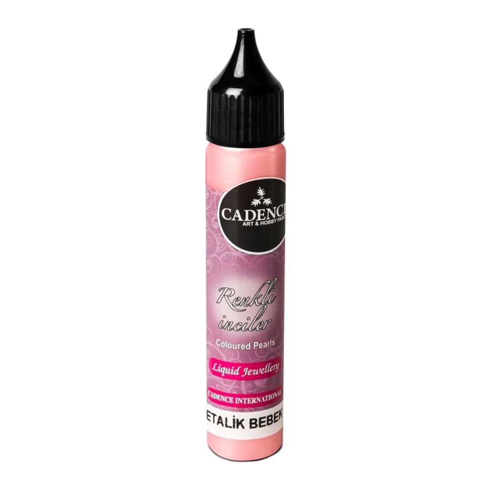 Levně Cadence Metalické tekuté perly Cadence, 25 ml - VYBERTE ODSTÍN - Metalické tekuté perly Cadence, 25 ml - baby pink, sv. růžová