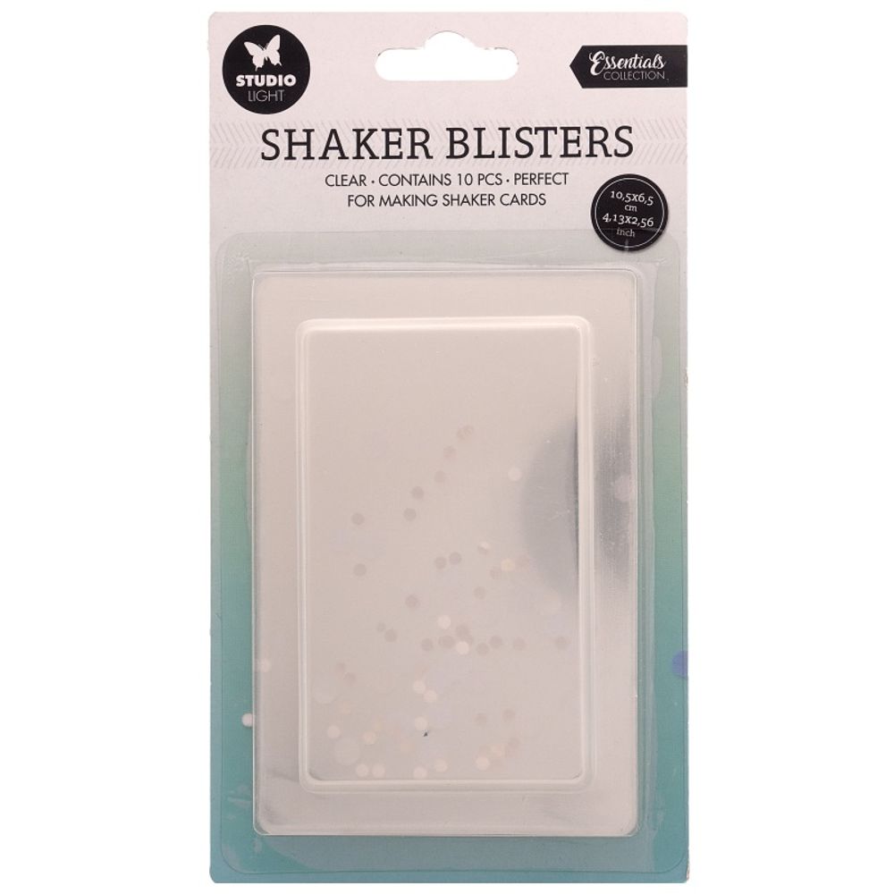 Plastová krytka na výrobu chrastidla Studio Light, 10,5 x 6,5 cm (10 ks) – obdelník Aladine