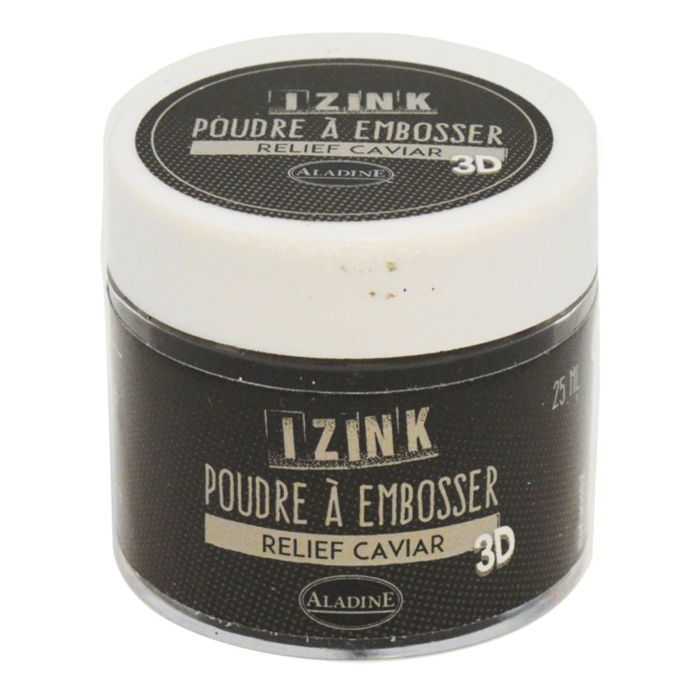 Levně Aladine Embosovací prášek Aladine - základní - VYBERTE ODSTÍN - Embosovací prášek Aladine, 25 ml - caviar, černý