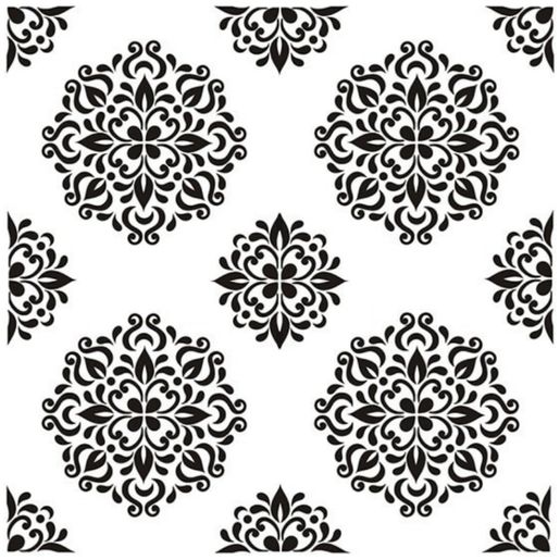 Šablona Cadence, 45x45 cm - Kulaté ornamenty