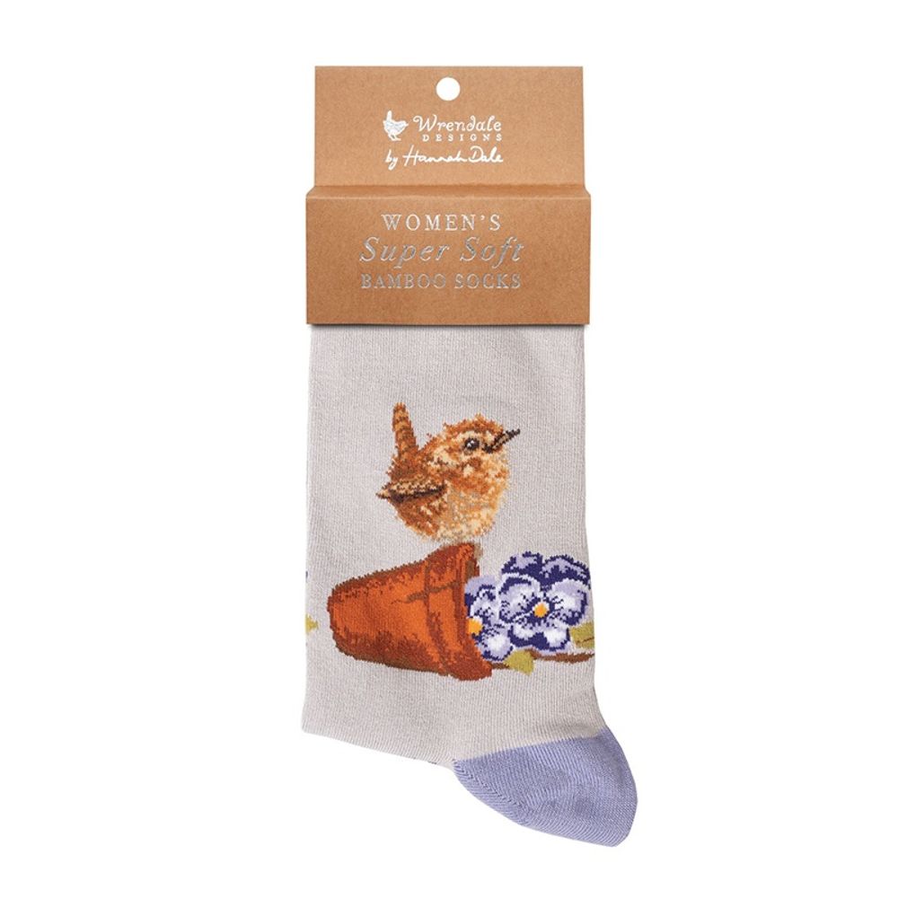 Wrendale Designs Dámské ponožky Wrendale Designs "Pottering About" - Střízlík