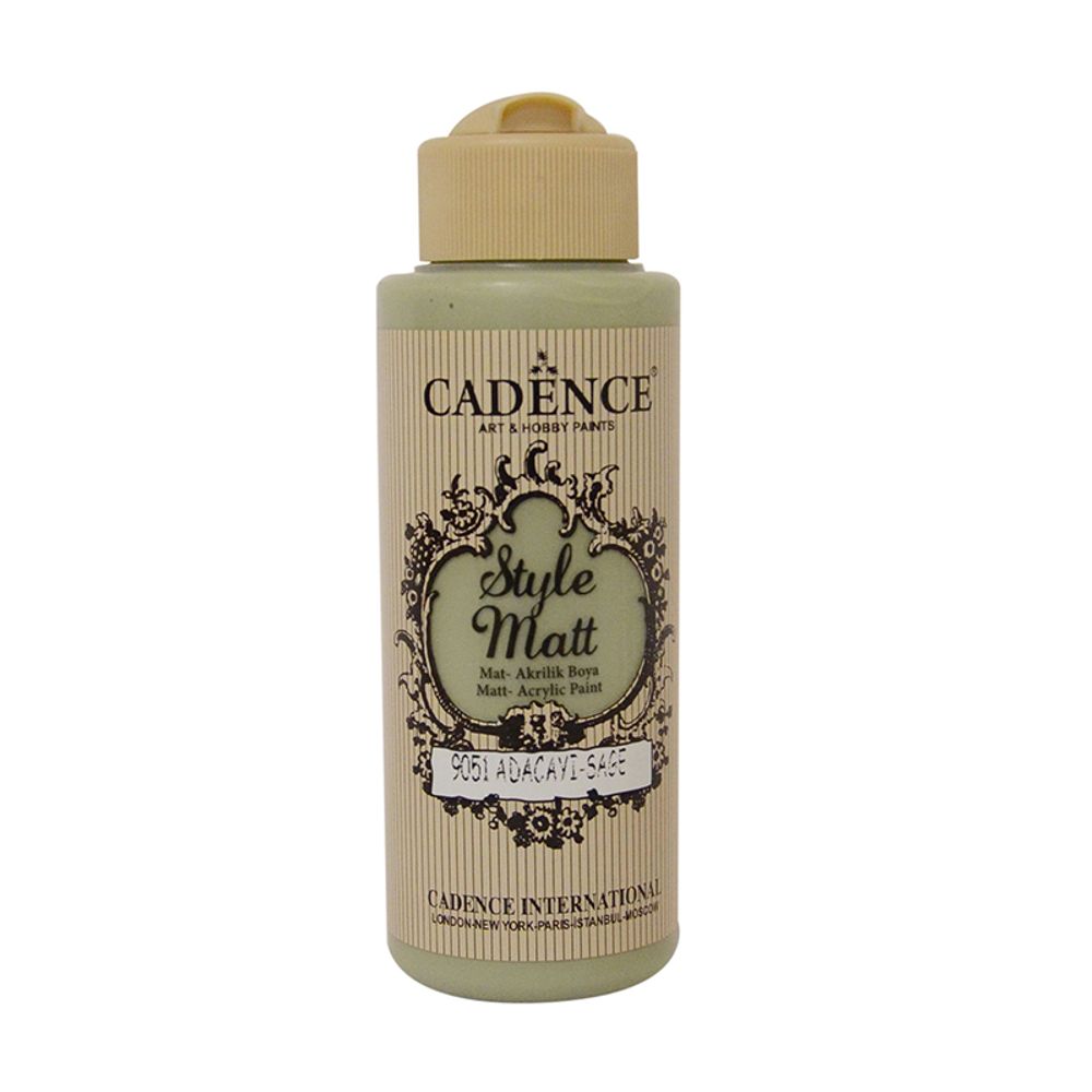 Matná akrylová barva Cadence Style Matt 120ml - sage zelená šalvěj Aladine