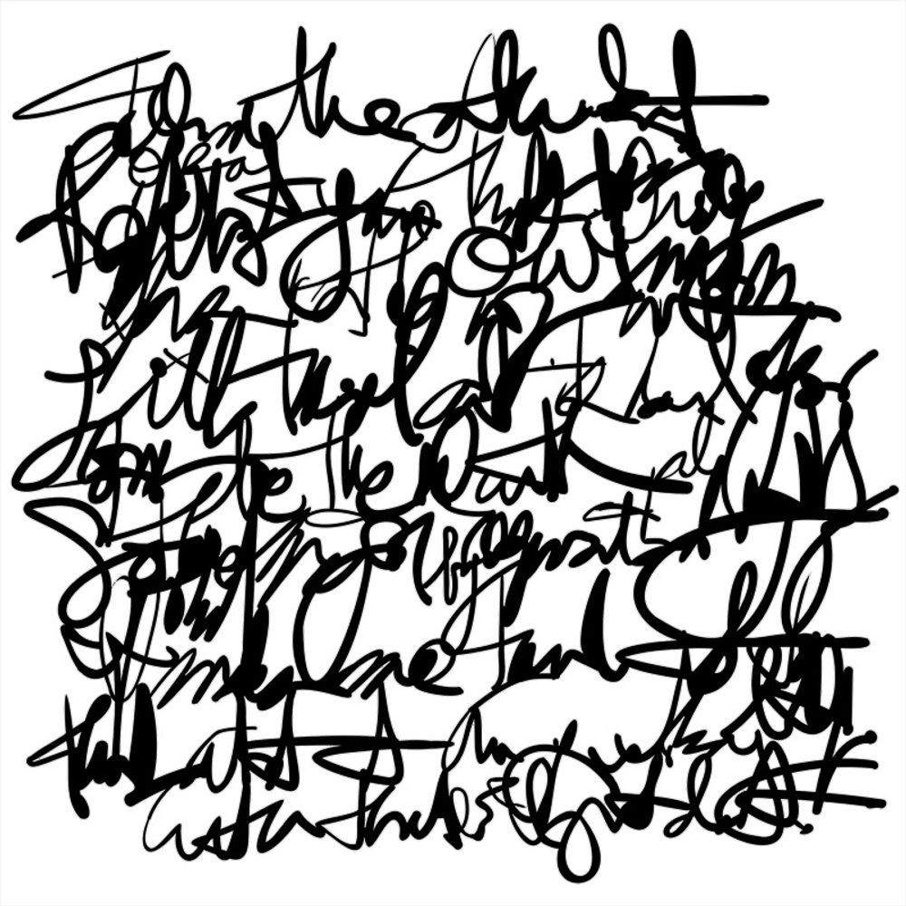 Levně The Crafter´s Workshop Šablona TCW - Messy Writing - VYBERTE VELIKOST - Šablona TCW 6"x6" (15,2x15,2 cm) - Messy Writing