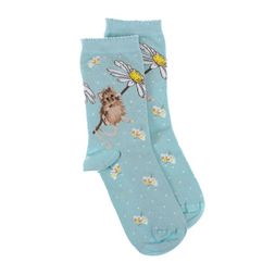 Dámské ponožky Wrendale Designs "Oops a Daisy" - Myška