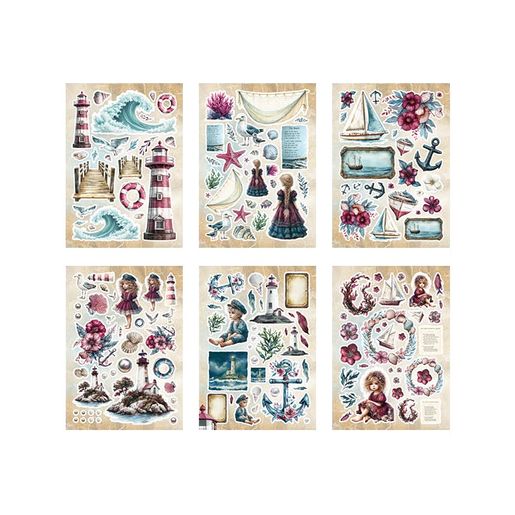 Blok s papírovými výseky Studio Light "Tide of Hope", A5, 20 l.