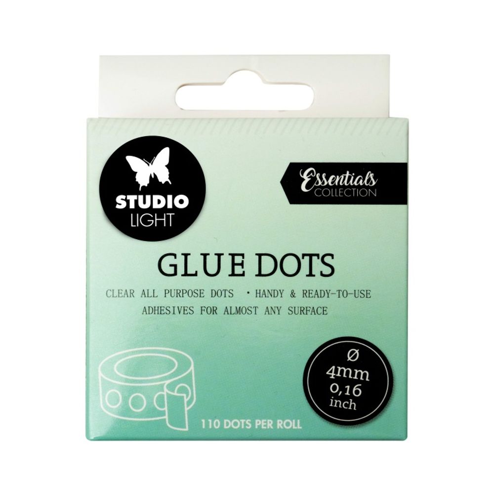Gelové lepicí tečky Studio Light, oboustranné (200 ks) – 4 mm Aladine