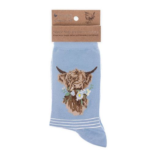 Bambusové ponožky Wrendale Designs "Daisy Coo" - Kráva