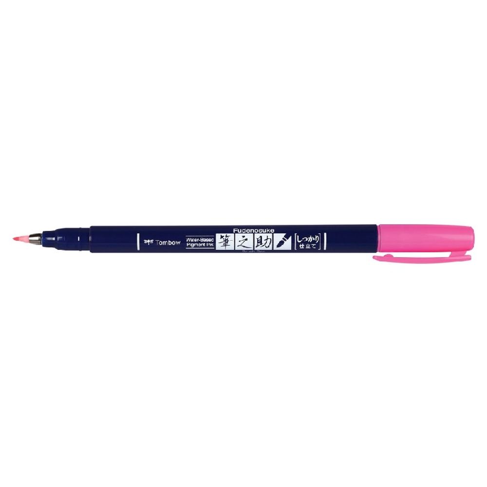 Levně Tombow Štětcový fix Tombow Fudenosuke, tvrdý hrot - VYBERTE ODSTÍN - Štětcový fix Tombow Fudenosuke, tvrdý hrot - neon pink, neonový růžový