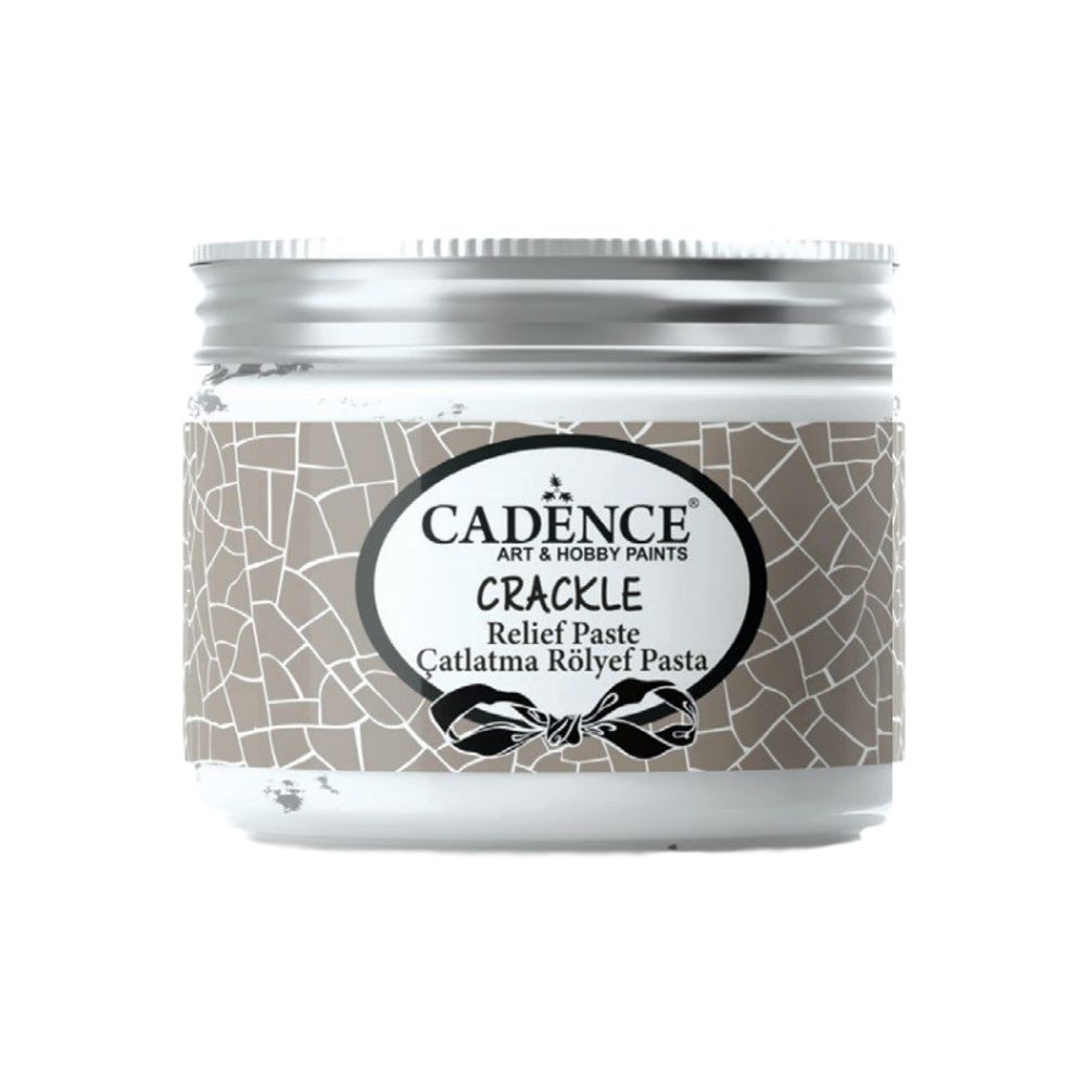 Levně Cadence Krakelovací pasta Cadence Crackle Relief Paste, 150 ml - VYBERTE ODSTÍN - Krakelovací pasta Cadence Crackle Relief Paste, 150 ml - bílá