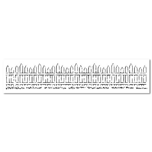 Šablona TCW, 16,5"x6",  Picket Fence